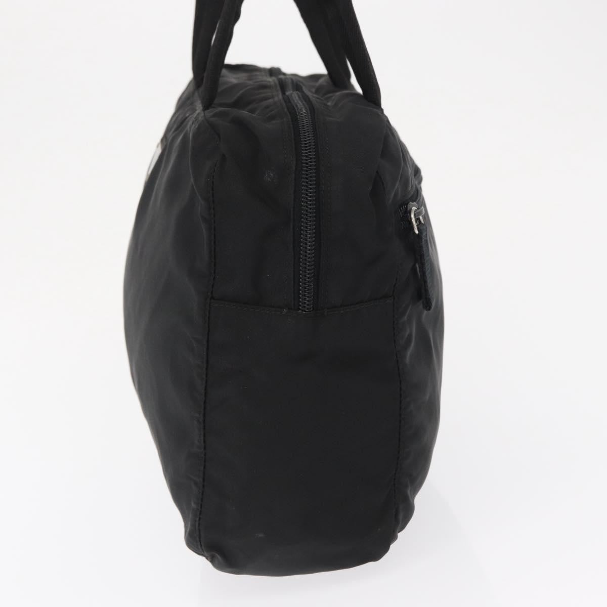 Prada Vintage Zip Handbag Tessuto Black Nylon Handbag (Authentic Pre-Loved)