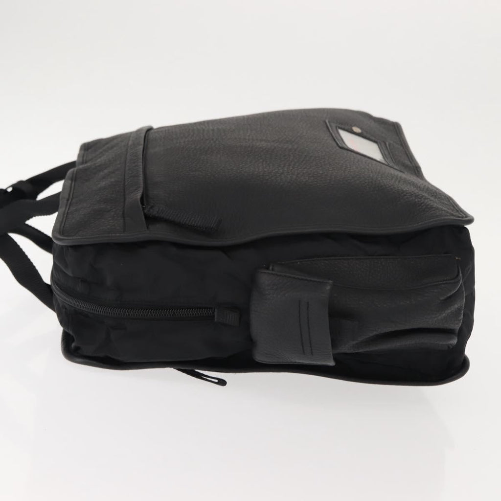 Prada Sport Briefcase Nylon And Leather Black Nylon Briefcase Bag (Authentic Pre-Loved)