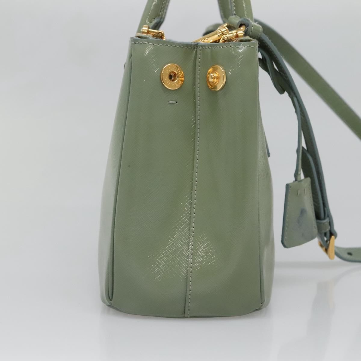 Prada Double Zip Lux Tote Saffiano Leather Gold Leather Handbag (Authentic Pre-Loved)