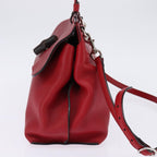 Gucci Bamboo Daily Top Handle Bag Leather Red Leather Bag (Authentic Pre-Loved)