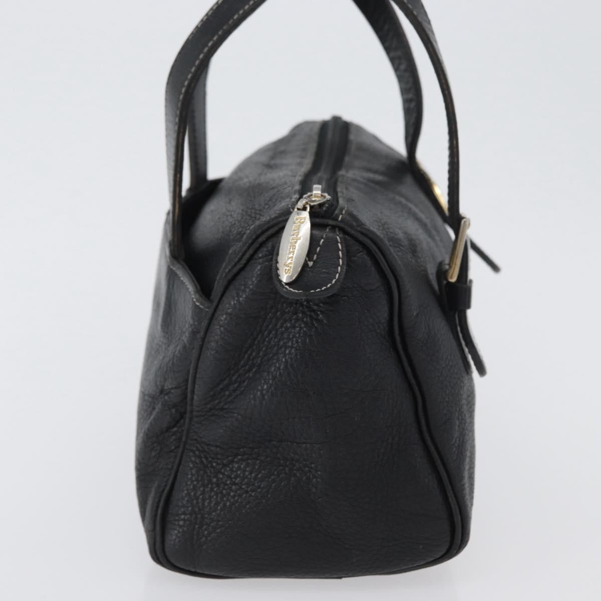 Burberry Vintage Handbag Leather Black Leather Handbag (Authentic Pre-Loved)
