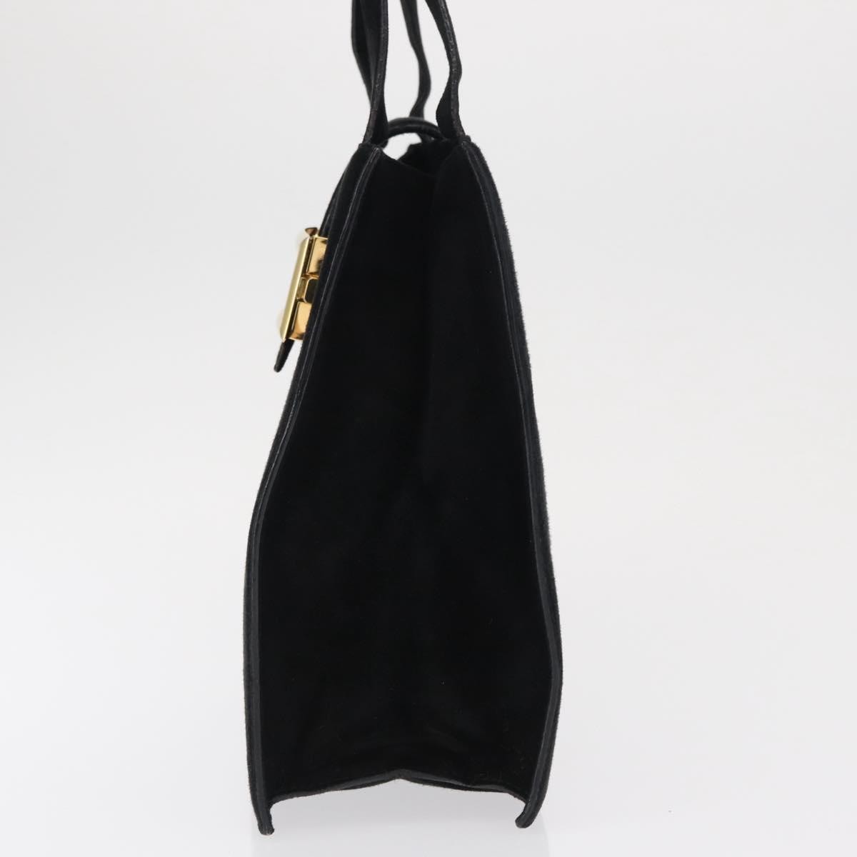 Prada Vintage Handbag Suede Black Suede Handbag (Authentic Pre-Loved)