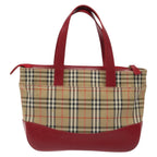 Burberry Nova Check Handbag Nova Check Canvas And Leather Beige Canvas Handbag (Authentic Pre-Loved)