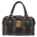 Gucci Aviatrix Satchel Suede Black Suede Handbag (Authentic Pre-Loved)
