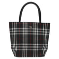Burberry Nova Check Tote Nylon Black Nylon Handbag (Authentic Pre-Loved)