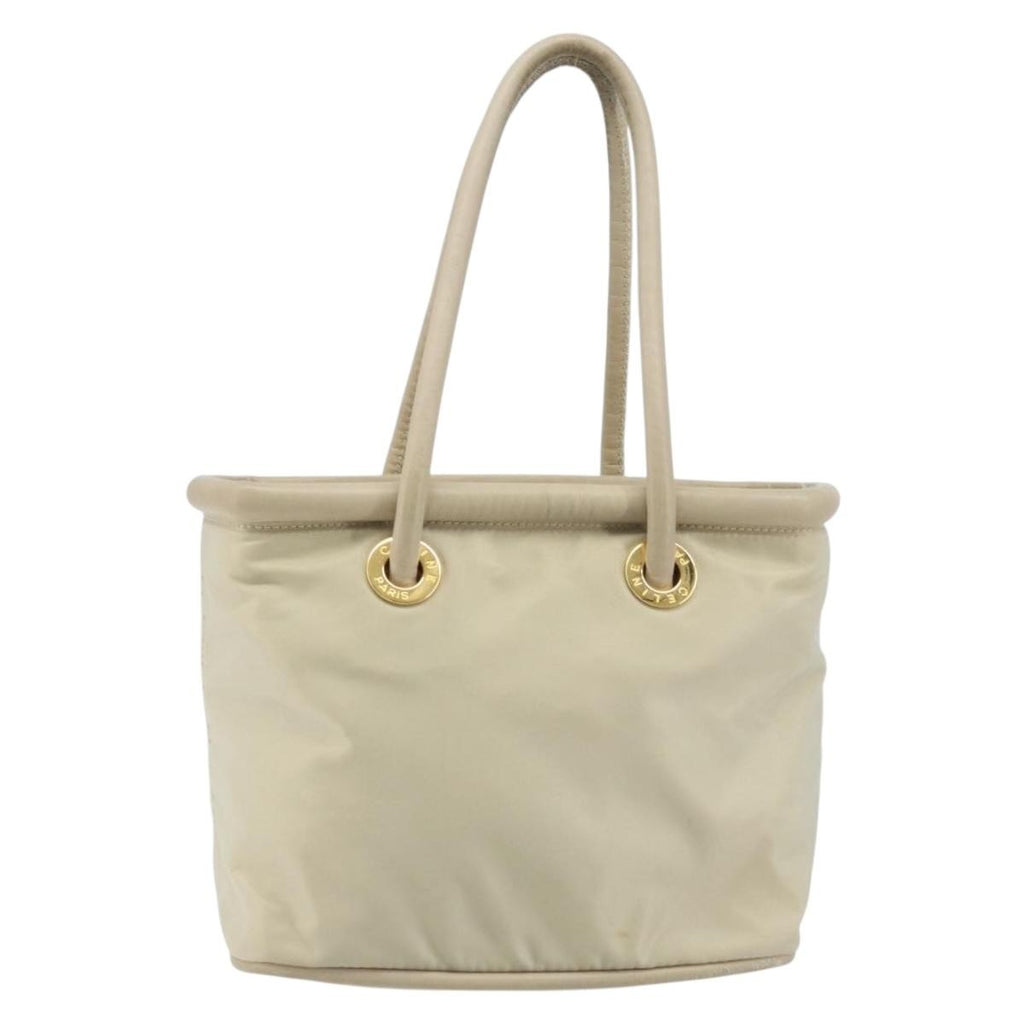 Celine Handbag Nylon Beige Nylon Handbag (Authentic Pre-Loved)