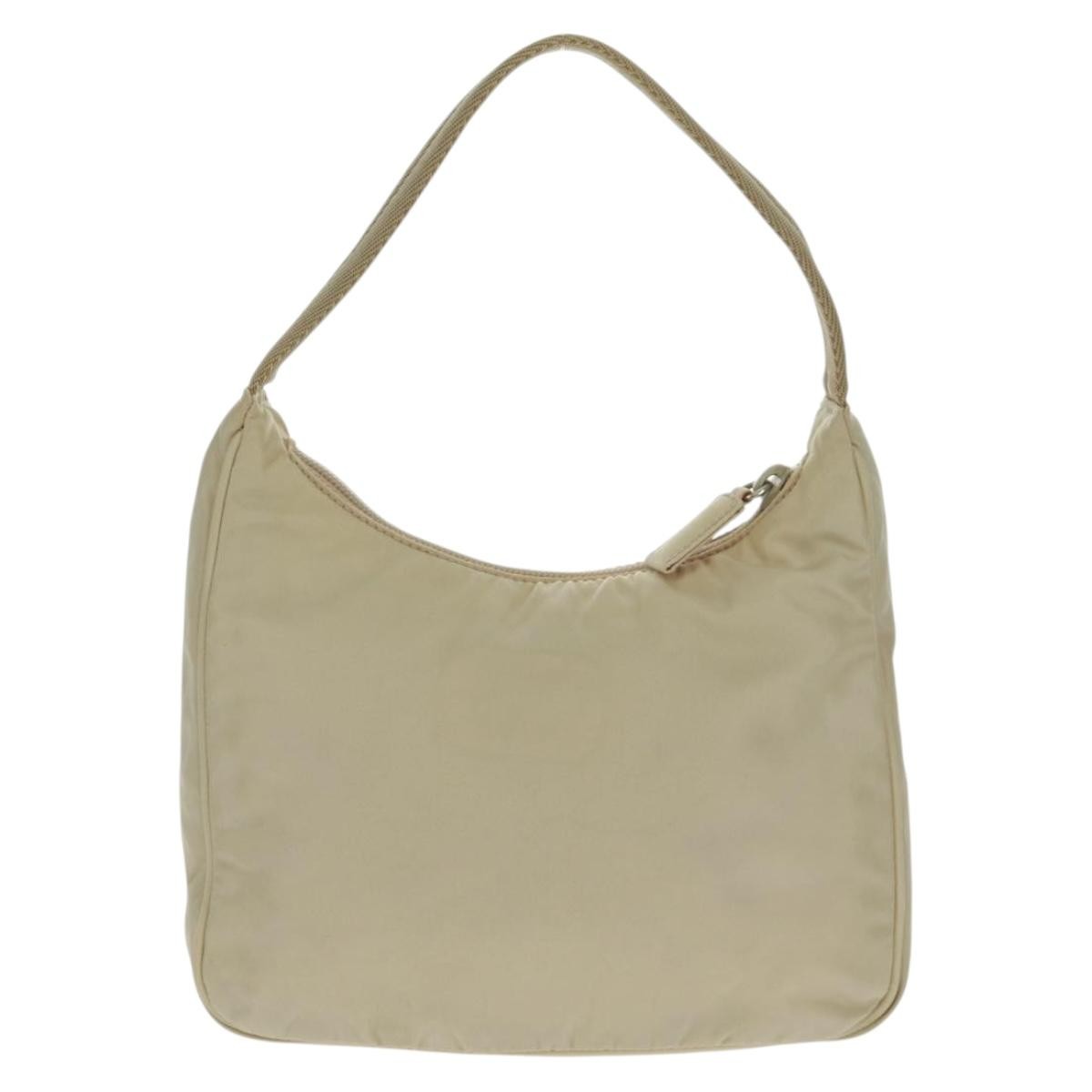 Prada Hobo Tessuto Beige Nylon Handbag (Authentic Pre-Loved)
