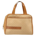 Celine Vintage Macadam Handbag Canvas And Leather Beige Canvas Handbag (Authentic Pre-Loved)
