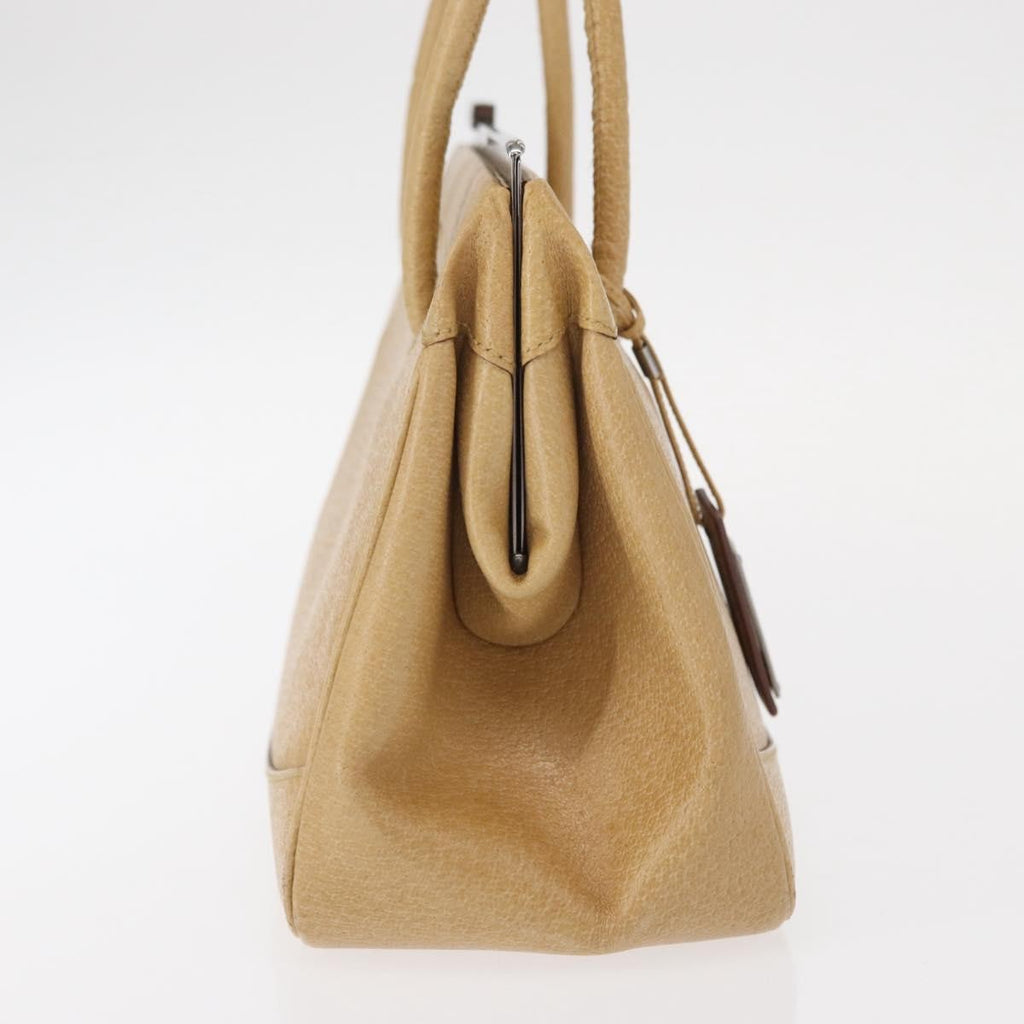 Gucci Vintage Handbag Leather Beige Leather Handbag (Authentic Pre-Loved)