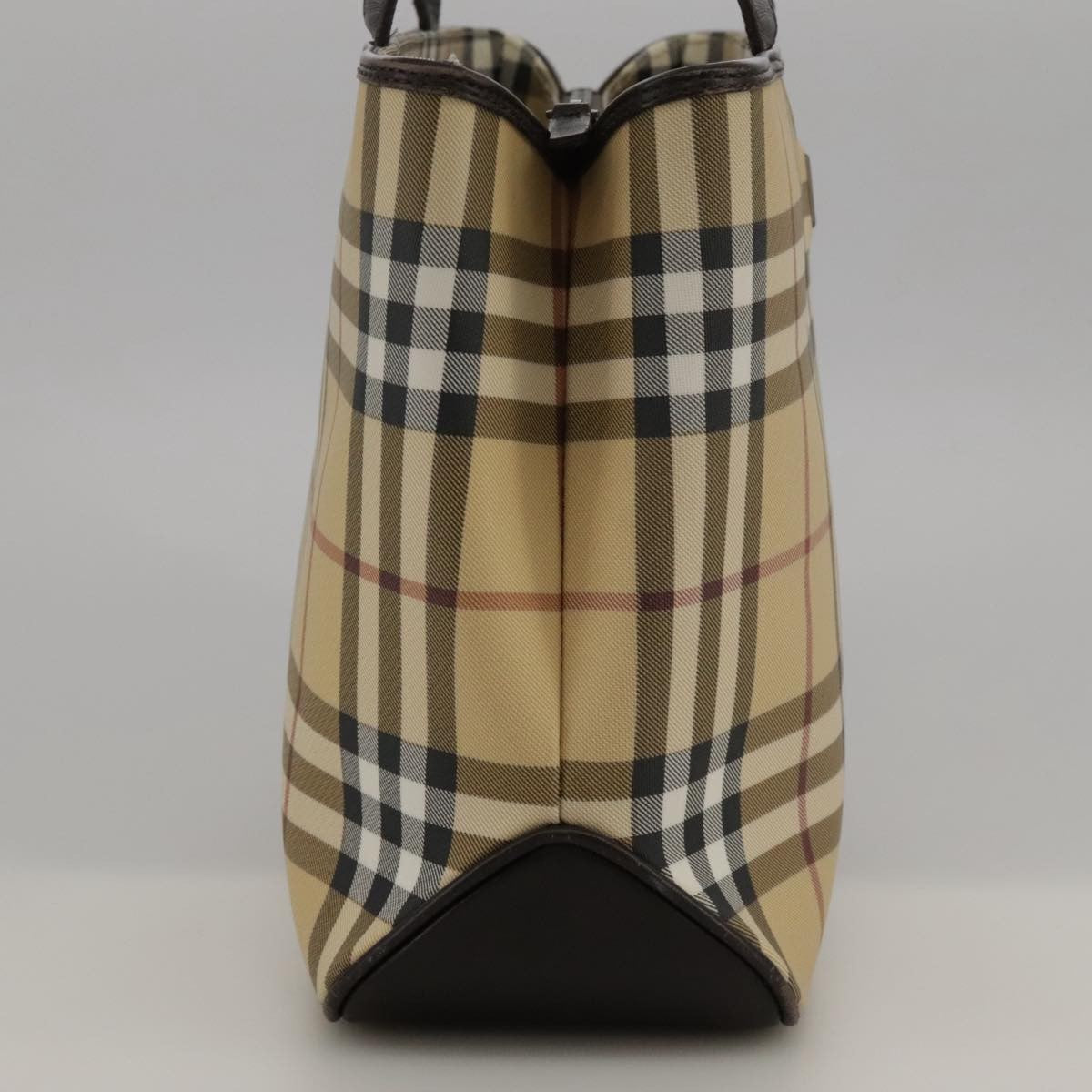 Burberry Nova Check Handbag Nova Check Canvas And Leather Beige Canvas Handbag (Authentic Pre-Loved)