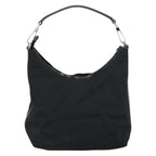 Gucci Zip Hobo Nylon Black Nylon Handbag (Authentic Pre-Loved)