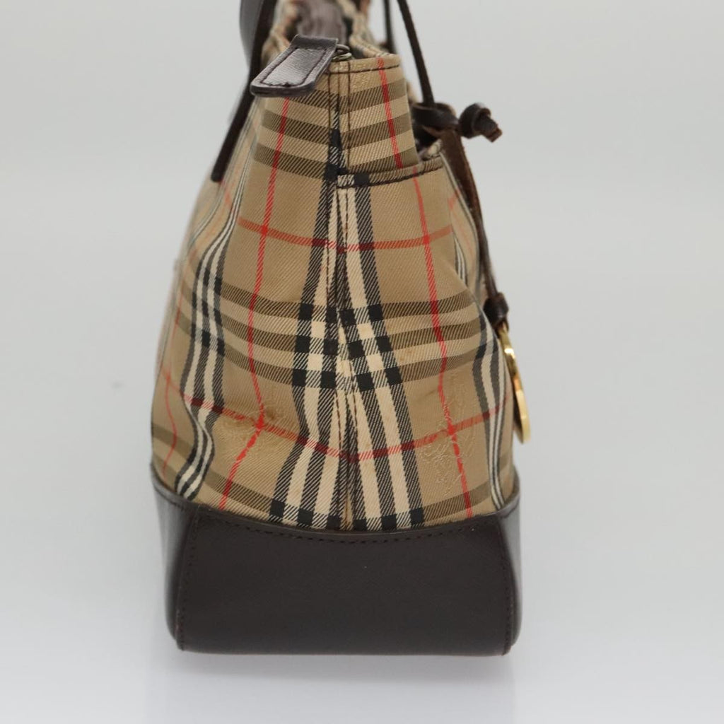 Burberry Nova Check Handbag Nova Check Canvas And Leather Beige Canvas Handbag (Authentic Pre-Loved)