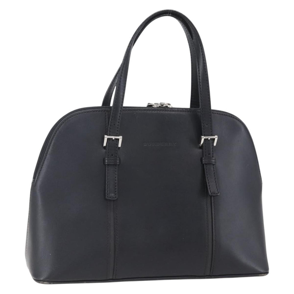Burberry Vintage Handbag Leather Black Leather Handbag (Authentic Pre-Loved)