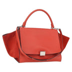 Celine Trapeze Bag Leather Red Leather Handbag (Authentic Pre-Loved)