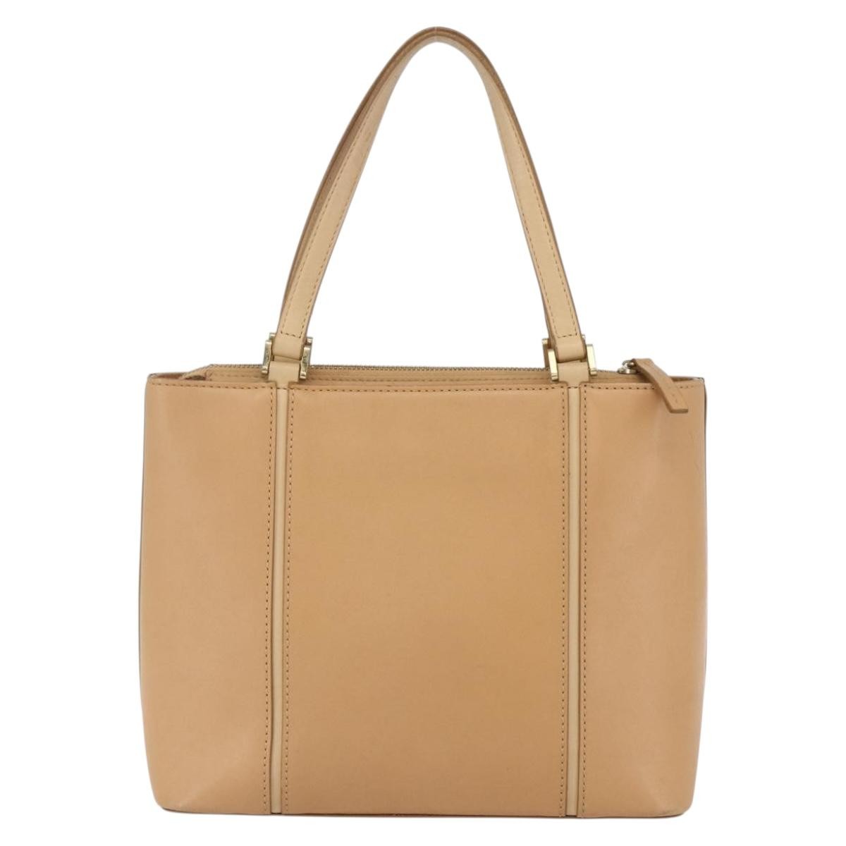Burberry Vintage Handbag Leather Beige Leather Handbag (Authentic Pre-Loved)