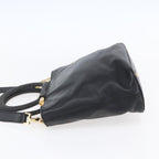 Celine Handbag Leather Black Leather Handbag (Authentic Pre-Loved)