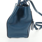 Fendi 2Jours Bag Leather Blue Leather Bag (Authentic Pre-Loved)