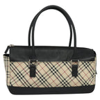 Burberry Nova Check Handbag Nova Check Canvas And Leather Beige Canvas Handbag (Authentic Pre-Loved)
