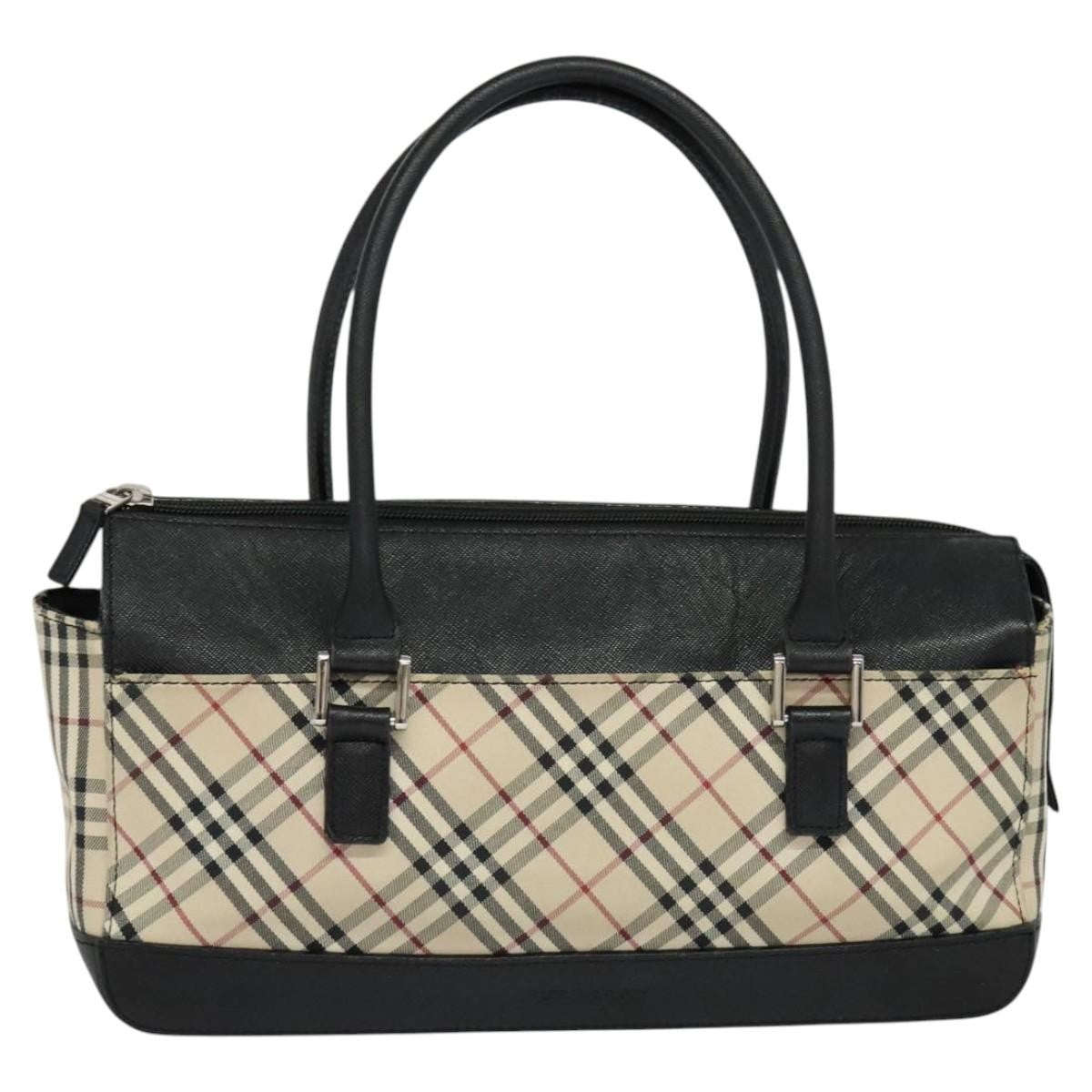 Burberry Nova Check Handbag Nova Check Canvas And Leather Beige Canvas Handbag (Authentic Pre-Loved)
