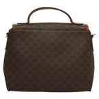 Celine Triomphe Vintage Handbag Macadam Canvas Brown Canvas Bag (Authentic Pre-Loved)