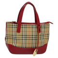 Burberry Nova Check Handbag Nova Check Canvas And Leather Beige Canvas Handbag (Authentic Pre-Loved)