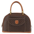 Celine Vintage Macadam Handbag Canvas And Leather Brown Canvas Handbag (Authentic Pre-Loved)