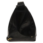 Gucci Vintage Bamboo Backpack Patent Black Patent_Leather Backpack Bag (Authentic Pre-Loved)