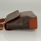 Celine Triomphe Vintage Handbag Macadam Canvas Brown Canvas Bag (Authentic Pre-Loved)