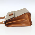Celine Vintage Macadam Handbag Canvas And Leather Beige Canvas Handbag (Authentic Pre-Loved)