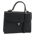 Burberry Vintage Handbag Leather Black Leather Handbag (Authentic Pre-Loved)