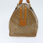 Celine Vintage Duffle Bag Macadam Coated Canvas Beige Canvas Handbag (Authentic Pre-Loved)