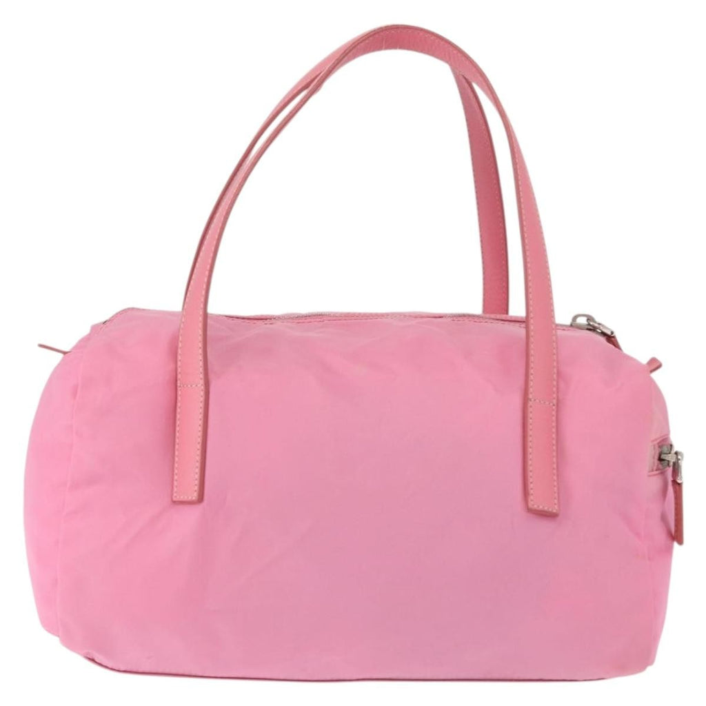 Prada Side Pocket Convertible Duffle Bag Tessuto Pink Nylon Handbag (Authentic Pre-Loved)