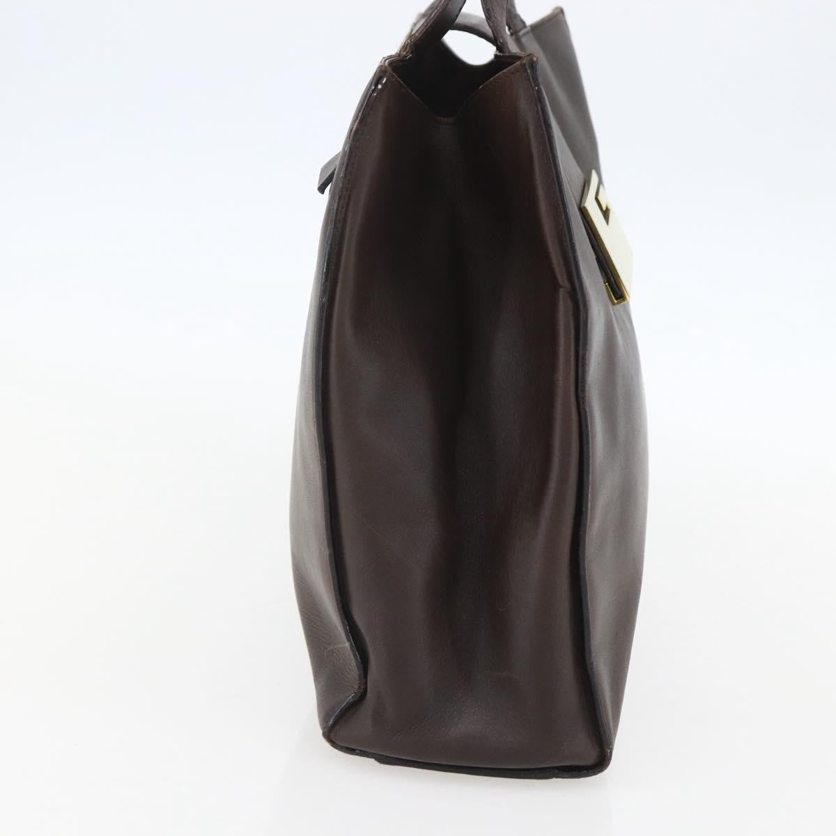 Gucci Vintage Handbag Leather Brown Leather Handbag (Authentic Pre-Loved)