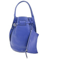 Celine Big Bag Bucket Leather Blue Leather Handbag (Authentic Pre-Loved)