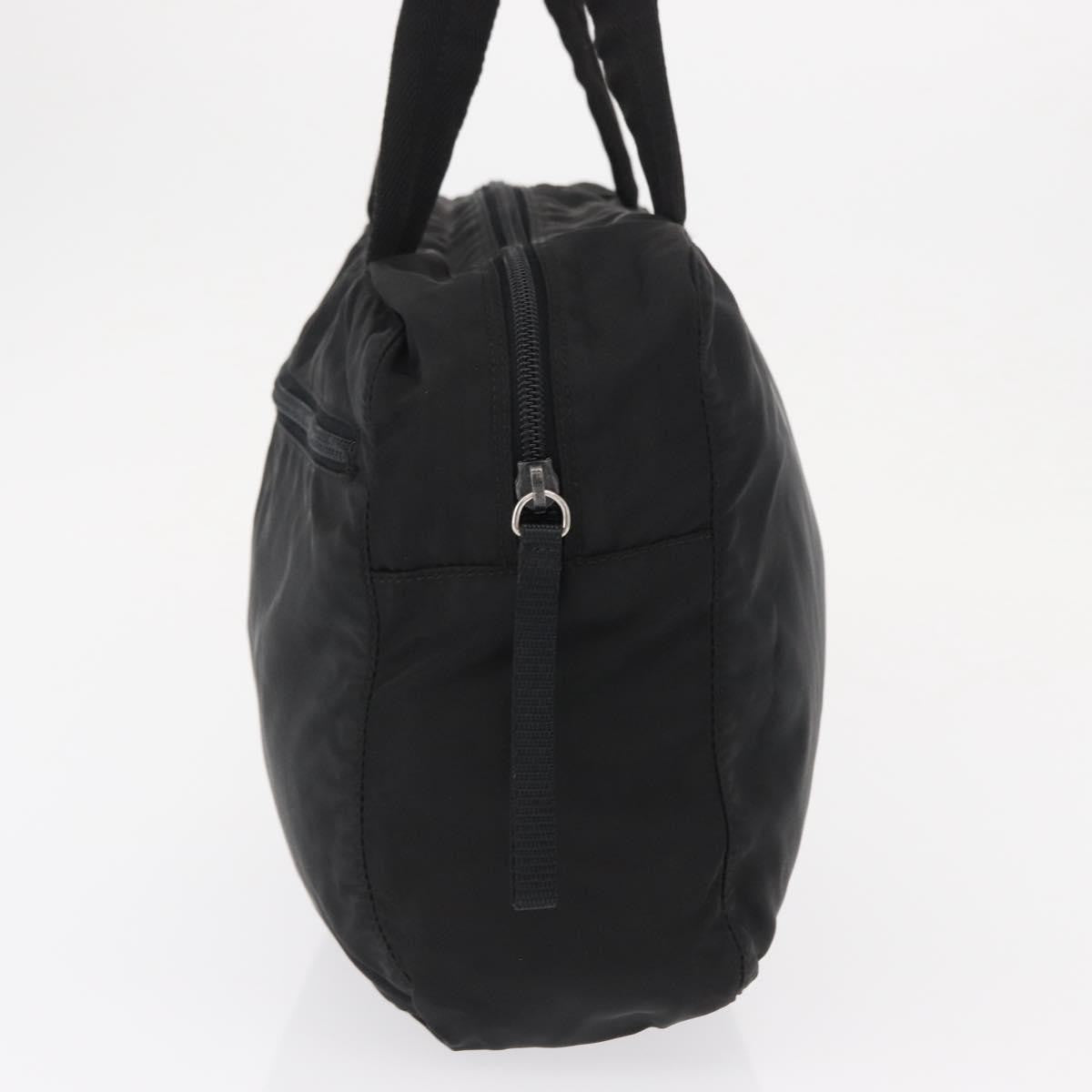 Prada Vintage Zip Handbag Tessuto Black Nylon Handbag (Authentic Pre-Loved)