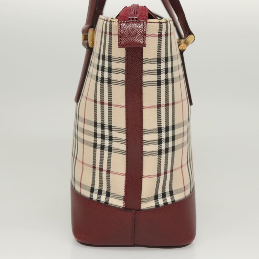 Burberry Nova Check Handbag Nova Check Canvas And Leather Beige Canvas Handbag (Authentic Pre-Loved)