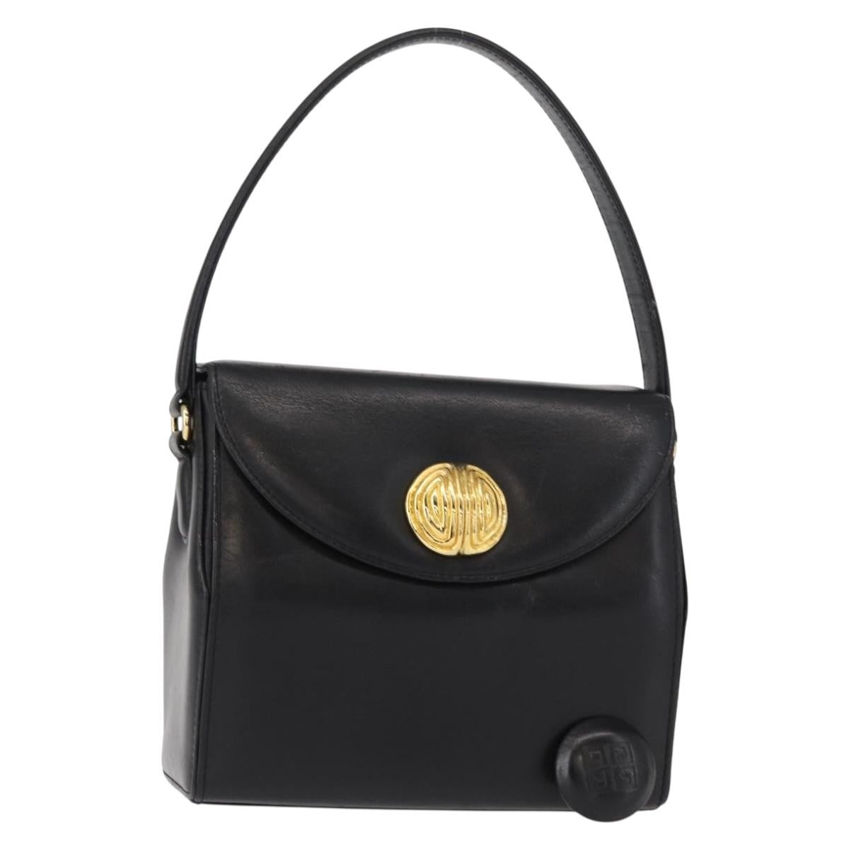 Givenchy Vintage 4G Handbag Leather Black Leather Handbag (Authentic Pre-Loved)
