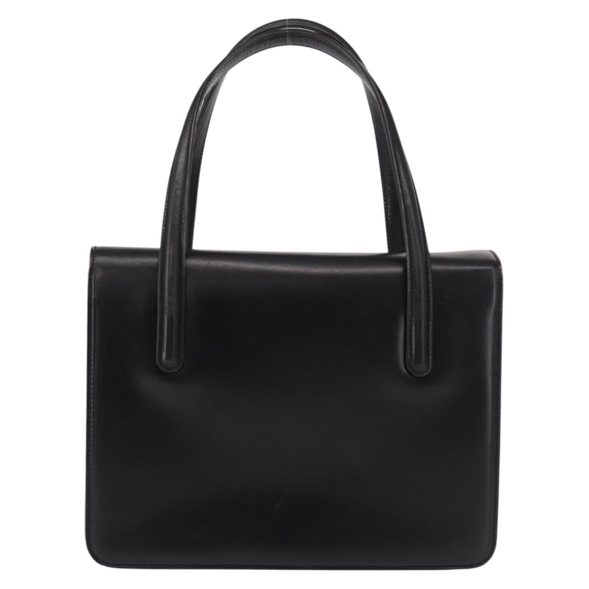 Gucci Vintage Handbag Leather Black Leather Handbag (Authentic Pre-Loved)