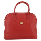 Burberry Vintage Handbag Leather Red Leather Handbag (Authentic Pre-Loved)