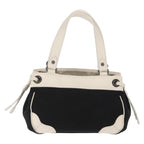 Burberry Vintage Handbag Canvas Black Canvas Handbag (Authentic Pre-Loved)