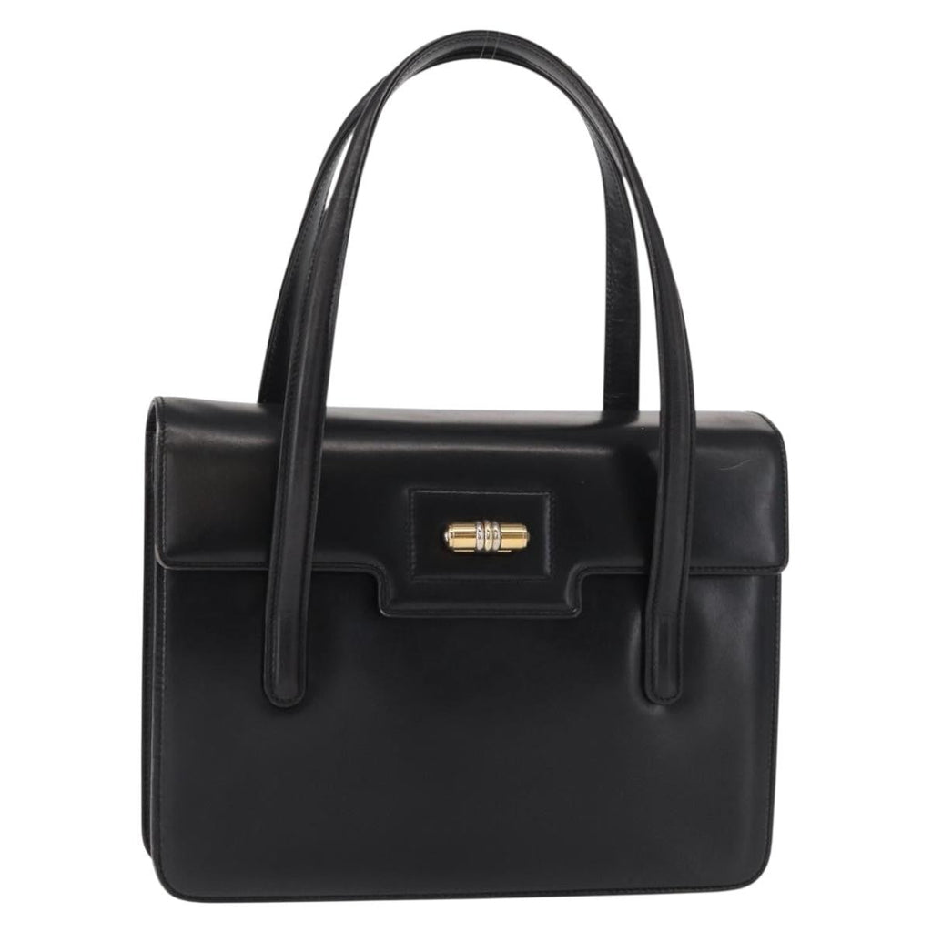 Gucci Vintage Handbag Leather Black Leather Handbag (Authentic Pre-Loved)