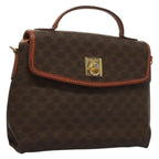 Celine Triomphe Vintage Handbag Macadam Canvas Brown Canvas Bag (Authentic Pre-Loved)