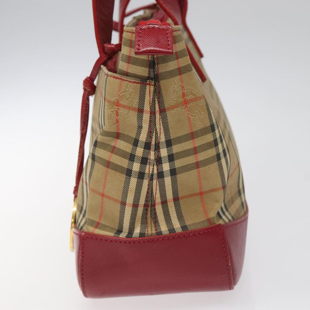 Burberry Nova Check Handbag Nova Check Canvas And Leather Beige Canvas Handbag (Authentic Pre-Loved)