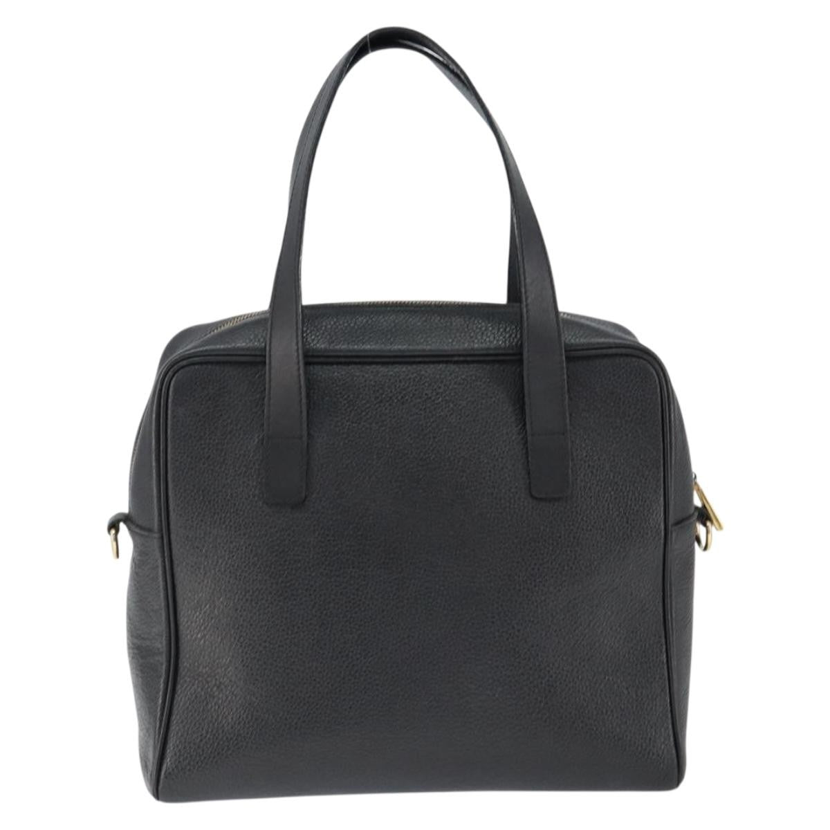 Celine Handbag Leather Black Leather Handbag (Authentic Pre-Loved)