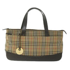 Burberry Nova Check Handbag Nova Check Canvas And Leather Beige Canvas Handbag (Authentic Pre-Loved)