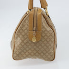 Celine Vintage Macadam Handbag Canvas And Leather Beige Canvas Handbag (Authentic Pre-Loved)