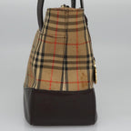 Burberry Nova Check Handbag Nova Check Canvas And Leather Beige Canvas Handbag (Authentic Pre-Loved)