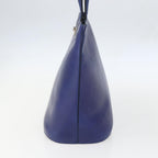 Celine Handbag Leather Blue Leather Handbag (Authentic Pre-Loved)