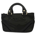 Celine Boogie Satchel Satin Black Satin Handbag (Authentic Pre-Loved)