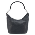 Gucci Vintage Bamboo Hobo Leather Black Leather Handbag (Authentic Pre-Loved)